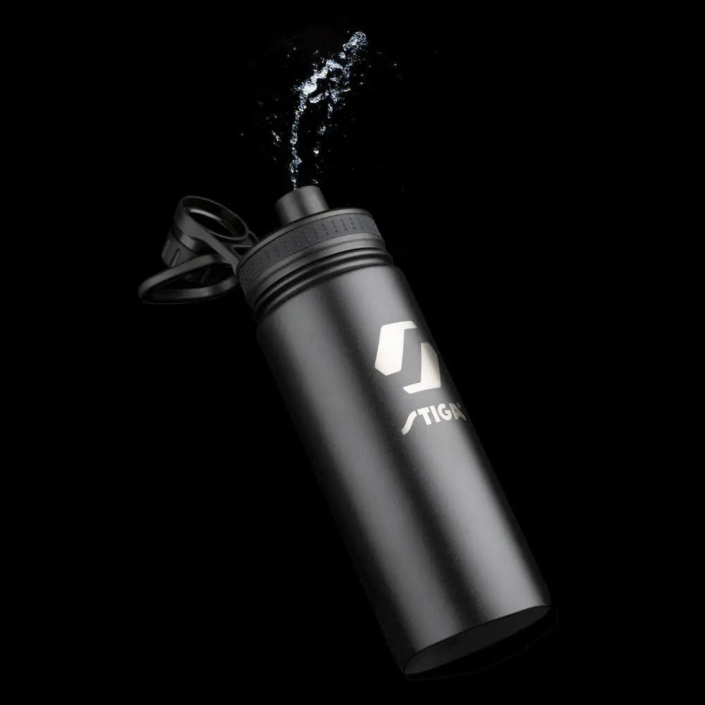 Water Bottle Steel Black - 550ML