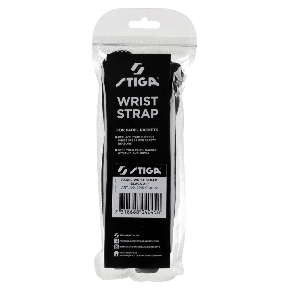Padel Wrist Strap Black 2-P