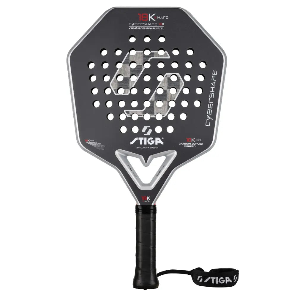 Padel Racket 18K X Hard Cybershape