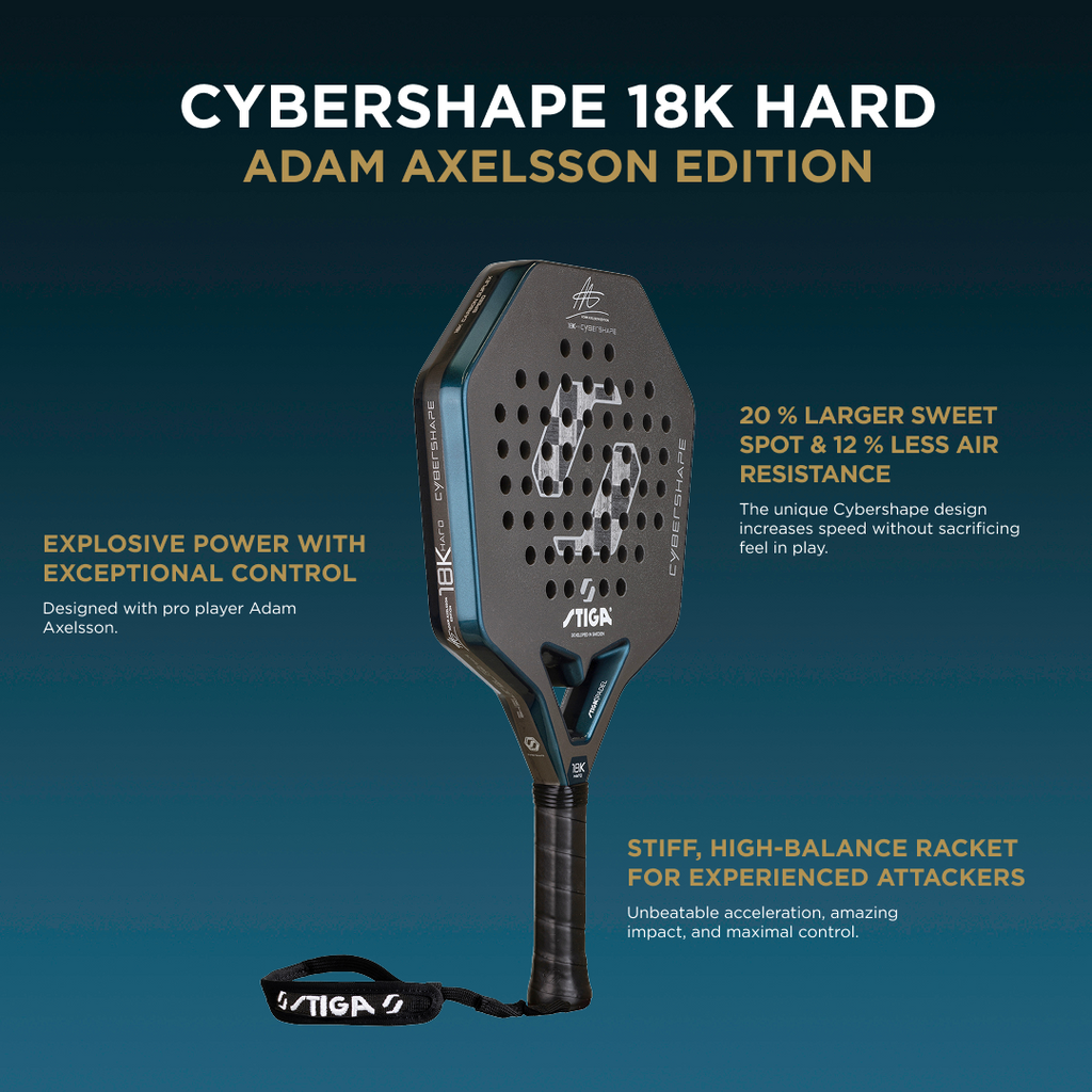 Padel Racket 18K Hard Adam Edt. Cybershape
