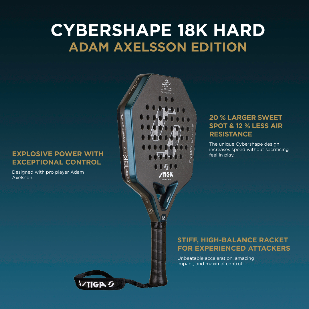 Padel Racket 18K Hard Adam Edt. Cybershape