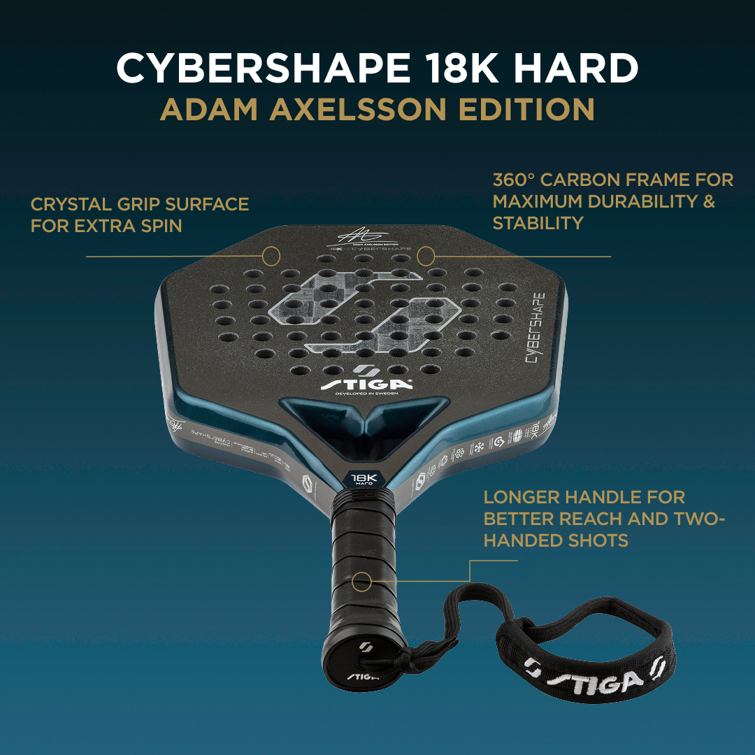 Padel Racket 18K Hard Adam Edt. Cybershape