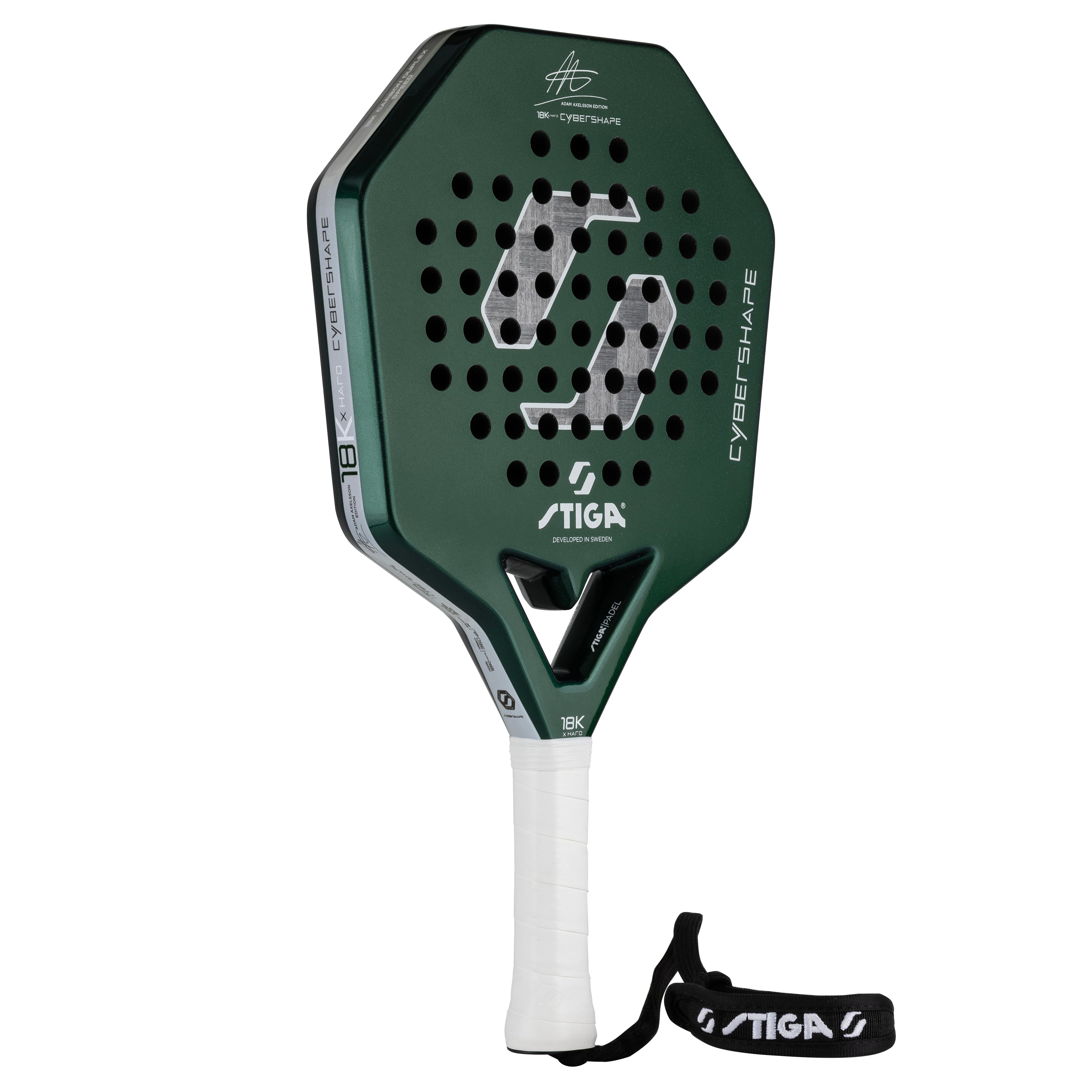 Padel Racket 18K X Hard Cybershape Adam Axelsson Edition