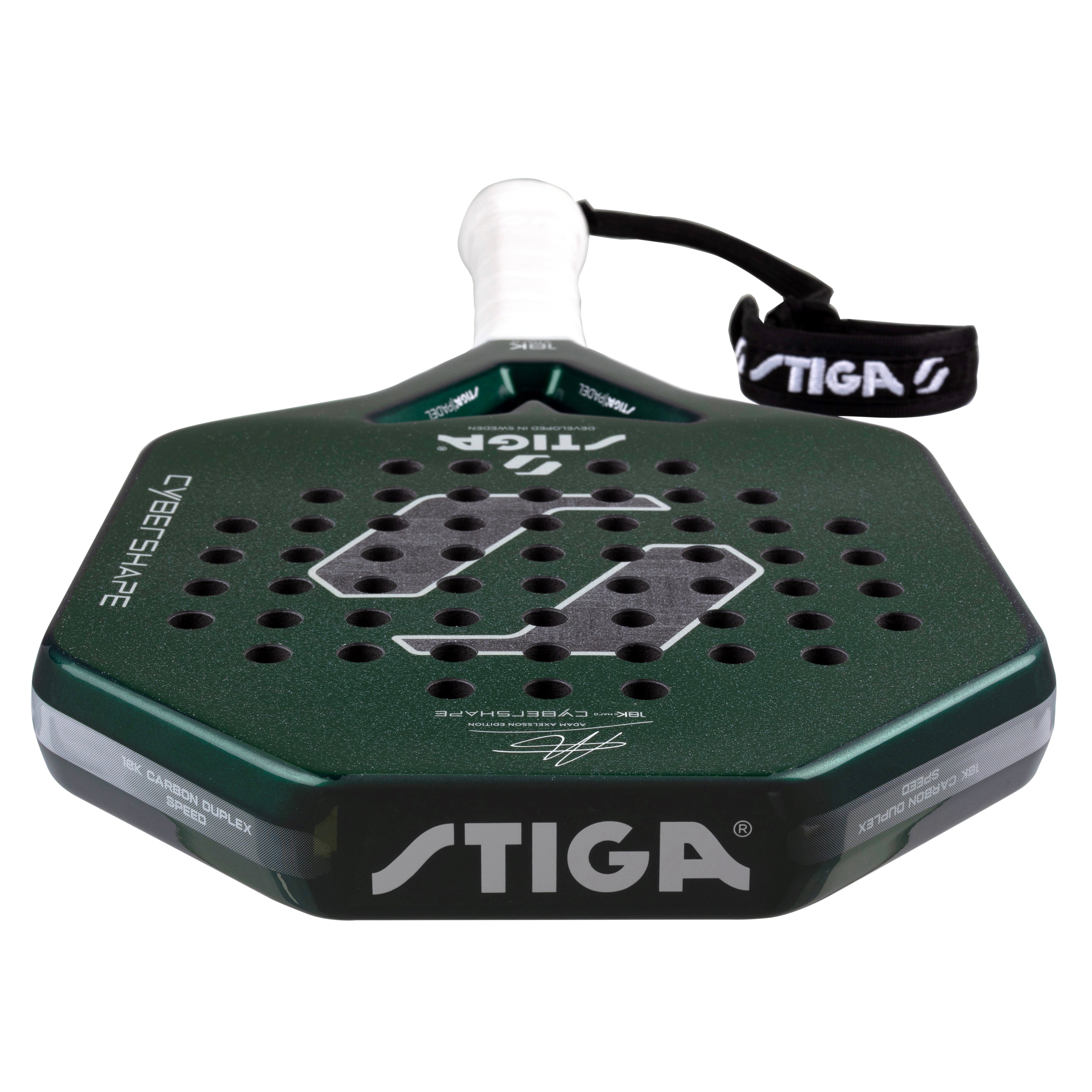 Padel Racket 18K X Hard Cybershape Adam Axelsson Edition
