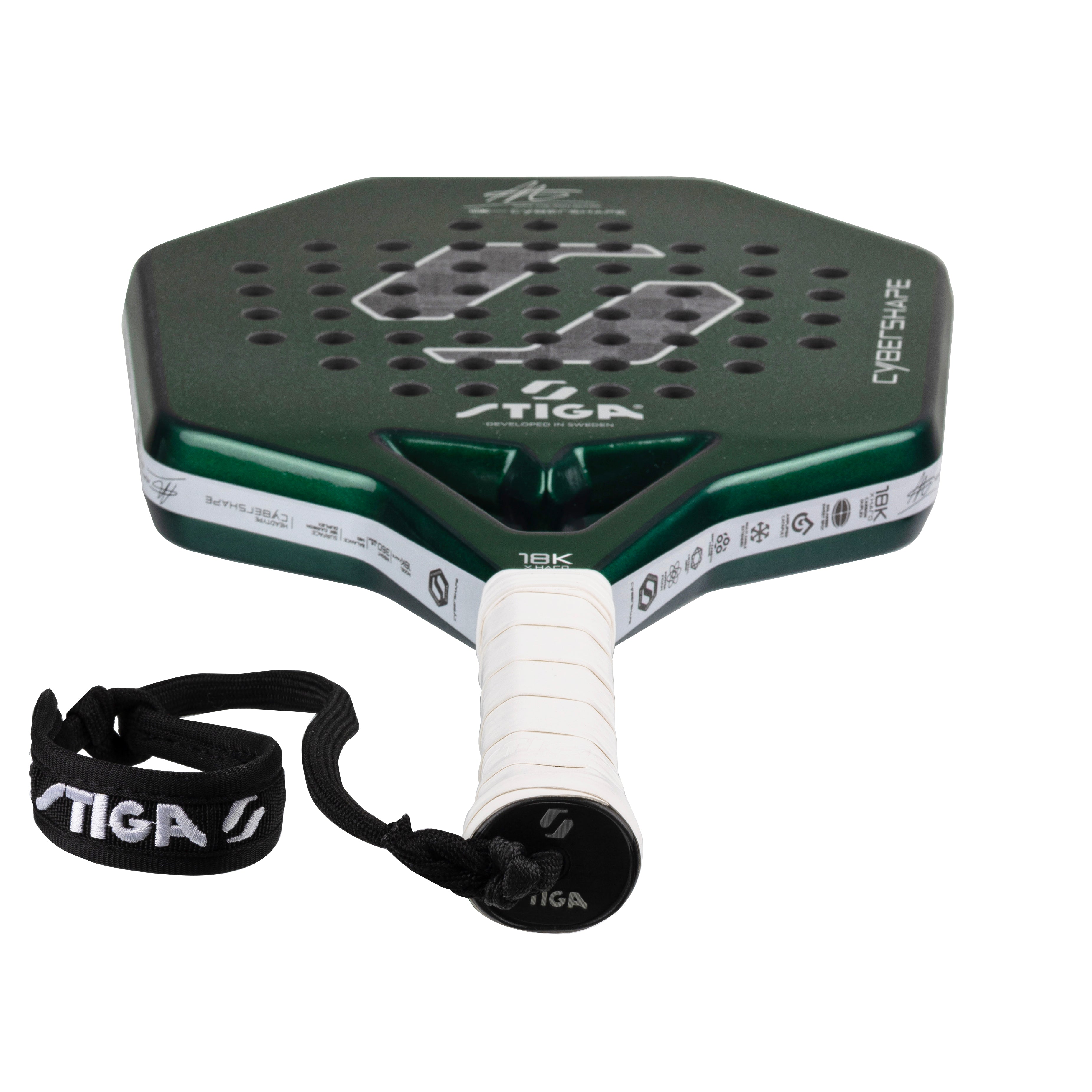 Padel Racket 18K X Hard Cybershape Adam Axelsson Edition